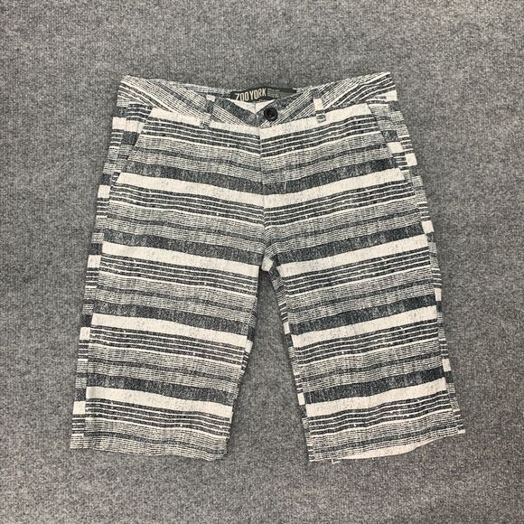 Zoo York Shorts Mens 30 Multi Striped Surplus Dept Bermuda Cotton Flat Front - Picture 2 of 10